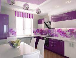 10 Sweet Purple Kitchen Ideas A Really Very Charming Design Purple Kitchen Walls Purple Kitchen Designs Kitchen Wall Design