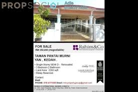 Yan juga memiliki persisiran pantai di bahagian barat yang menghadap laut selat melaka. Semi Detached For Sale In Pantai Murni Yan By Adie Propsocial