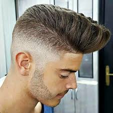 High top fade with part. 20 Best Pompadour Fade Haircut What Is It And How To Style Atoz Hairstyles