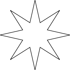 Free printable eight point star pattern. 8 Pointed Star Star Template Star Template Printable Star Clipart