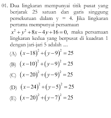 Rangkuman materi bab lingkaran kelas xi / 11 disertai contoh soal dan jawaban dengan pembahasan lengkapnya ayo masuk kesini. Contoh Soal Sbmptn 2016 Matematika Ipa Nisfullailiyah20