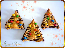Sapins Et Flocon En Pate Feuilletee Au Pays De Candice Feuillete Feuillete Nutella Friandises De Noel