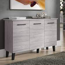 Elm buffet with three drawers and brass hardware. Sideboards Buffet Tables Wayfair