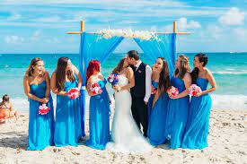 Beach Wedding David S Bridal Malibu Bridesmaid Dress Galina Signature Wedding Dress Beach Wedding Wedding Dresses Bridesmaid Dresses