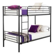 Amazon Com Joybase Metal Bunk Bed Twin Over Twin With Removable Ladder And Guard Rail Space Saving Design Grey Metal Bunk Beds Bunk Beds Twin Bunk Beds