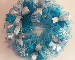 Maybe you would like to learn more about one of these? 17 Winter Deco Mesh Snowflake Centerpiececandle Holder In Blue Silver Wreaths Door Hangers Home Living