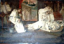 Aparicion Del Cuerpo Incorrupto De San Pedro Nolasco Autor Jose Del Cobo Guzman S Xviii Vidas De Santos Imagenes Religiosas Arte