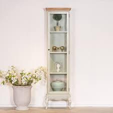 And if you would like to add lighting to make your collection shine, check out our glass display cabinets. Slim Aged Olive Vert Glass Display Cabinet Furniture La Maison Chic Luxury Interiors