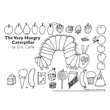 The picture book the very hungry caterpillar coloring pages draws the attention of many parents, thanks to its unique collage illustrations. Downloads And Activities Eric Carle Very Hungry Caterpillar Coloring Pages Hungry Caterpillar Hungry Caterpillar Coloring Pages