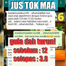 Jus tok maa kini dekenali ramai kerana sudah dapat membantu pesakit diabetes darah tingi kolestrol dan sebagainya. Justokmaa Hq Justokmaa Warisan Bangsawan Alhamdulillah 2 Tahun X Datang Bulan Bulan Lepas Dat