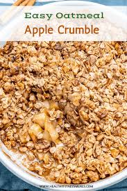 Easy Oatmeal Apple Crumble Recipe Healthy Apple Crumble Apple Crumble With Oats Apple Crumble Recipe
