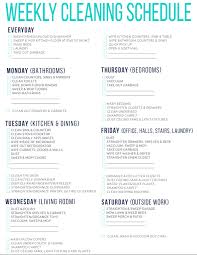 Free Printable Cleaning Schedule