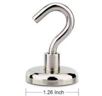 Magnetic Hooks 1.26 inch w/Neodymium Magnets
