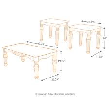 A deep rich finish and exquisite details come together to create the ultimate in grand traditional design of the north shore accent table collection. Signature Designs By Ashley North Shore Dark Brown 3 Piece Occasional Table Set Overstock 9148927