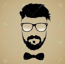 Lunettes Moustache Barbe Coiffure Beard Silhouette Beard No Mustache Beard Glasses