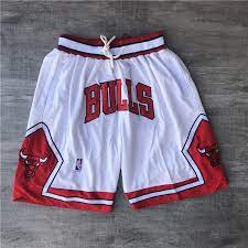 Hotest Chicago Bulls Pocket Shorts White B Start Pants H708 Shopee Brasil