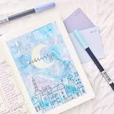 Blue Drawing Blue Bullet Journal Theme Bullet Journal Bujo Travel Journal Bulletjourna Bullet Journal Themes Bullet Journal Inspiration Journal Themes