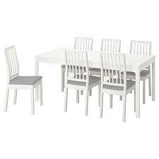 Ekedalen Ekedalen Tafel Met 6 Stoelen Wit Orrsta Lichtgrijs Ikea Ikea Dining Sets Table And Chairs Dining Room Sets
