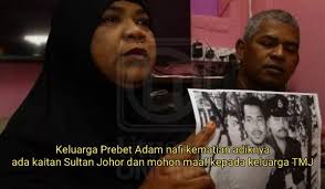 Maybe you would like to learn more about one of these? Video Keluarga Prebet Adam Nafi Kematian Adiknya Ada Kaitan Sultan Johor Dan Mohon Maaf Kepada Keluarga Tmj Portal Pakdin My Arkib