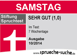 Wochentagstest Samstag Spruche Suche