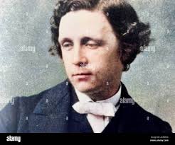 LEWIS CARROLL (1832-1898) Charles Dodgson. Auteur anglais. Poète,  photographe et inventeur, vers 1857 Photo Stock