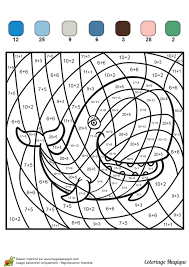 Coloriage Magique Addition A Colorier Dessin A Imprimer Multiplication Math For Kids Math Coloring