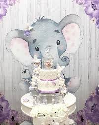 Springtime Elephant Baby Shower Graphic Backdrop Babyshowerideas4u Birthdayp Elephant Baby Shower Decorations Elephant Baby Shower Theme Baby Shower Backdrop