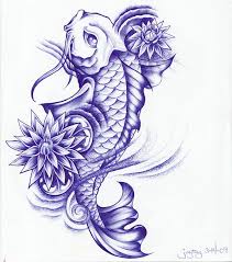Ball Point Koi And Lotus By Joytoy On Deviantart Koi Fish Tattoo Koi Tattoo Coy Fish Tattoos