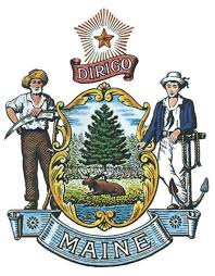 Secretary Of State Maine Usa State Seal Maine Flag Coloring Pages Maine Vacation