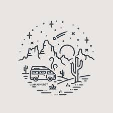 Pretty Relaxing Start To The Week With This Desert Scene Doodle Art Doodle Drawings Star Art