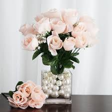 12 Bush Blush Rose Gold 84 Rose Buds Real Touch Artificial Silk Flowers In 2020 Artificial Silk Flowers Blush Roses Silk Flowers