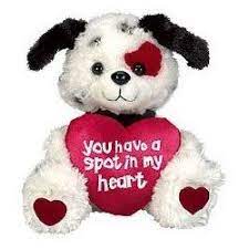 Puppy Dog You Have A Spot In My Heart Plush Valentine S Day Stuffed Animal Gift Photo Animal Valentine Heart Plush Diy Projects For Your Room