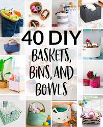 No matter the size and scale of your bathroom, there's something for every interior scheme. 40 Diy Baskets Bins Bowls Scratch And Stitch