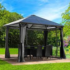 Wie oft wird das alu pavillon aller wahrscheinlichkeit nachverwendet werden? Alu Pavillon Summerdream 3x3m Grau Brast24 De