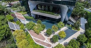 Unstudio Completes Both V On Shenton And The Scotts Tower In Singapore Landscape Architecture Design Entrance Design Landscape Architect