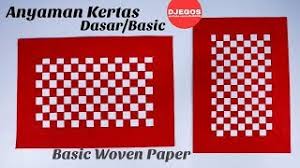Penggunaan anyaman bambu sebagai bahan dasar pembuatan dinding rumah dewasa ini sudah jarang saat ini anyaman bambu lebih banyak dimanfaatkan sebagai hiasan interior untuk beberapa. Kerajinan Anyaman Dari Kertas Basic Dasar Basic Paper Woven Youtube