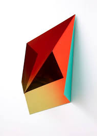 Polychroniadis Rana Begum Sculpture Geometric Sculpture Mirror Painting Colorful Art