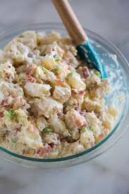 Potato salad with sour cream and broth. Baked Potato Salad Recipe Tastes Better From Scratch