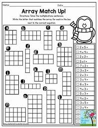 Multiplication Array Worksheets 3rd Grade 3rd Grade Math Third Grade Math Multiplication
