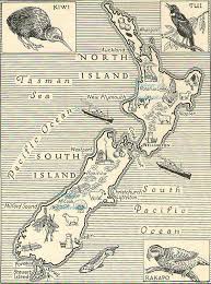 1950s Antique Vintage New Zealand Animals Map Original B W Map Etsy Map Of New Zealand Old Maps Vintage Maps