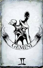 Pin By Fckndonutz On Tattoo Design Gemini Art Creepy Sketches Zodiac Art