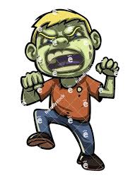 Scary Little Boy Zombie Cartoon Clipart Vector Friendlystock Cartoon Clip Art Zombie Cartoon Cartoons Vector