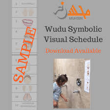 Downloadable Wudu Visual Chart Muhsen Awareness Accommodation Acceptance