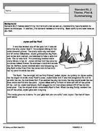 Common Core Grade 5 Theme Plot Summarizing Rl 2 Practice Summarizing Worksheet 2nd Grade Reading Worksheets Summarizing Nonfiction