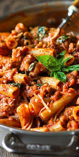 Pasta In Vodka Sauce With Sausage Vodka Sauce Pasta Vodka Sauce Pasta Dishes