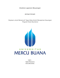 40 kasmir, manajemen analisis kemitraan asuransi syariah dengan lembaga. Artikel Laporan Keuangan Sekali