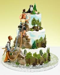 Theme Wedding Cakes Rock Climbing Cake Mountain Cake Themed Cakes