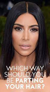 Here S How To Figure Out Where To Part Your Hair Middle Hair Middle Part Hairstyles Parting Hair
