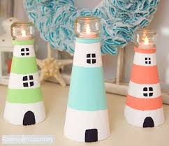 I love this free pattern maker! Diy Lighthouses How To Make A Lighthouse From Cardboard Foam Cone Plastic Bottle More Coastal Decor Ideas Interior Design Diy Shopping