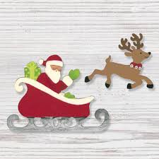 Then, on a small plate next to santa's on christmas eve, pour the magic reindeer food on, and when santa has his treat, the reindeer will. Roeda Santa S Sleigh With Reindeer Magnet